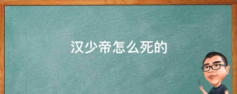 汉少帝怎么死的 