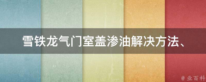 雪铁龙气门室盖渗油_解决方法、原因、检查步骤