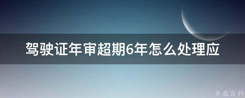 ***年审超期6年怎么处理(应该如何办理，会有哪些处罚)