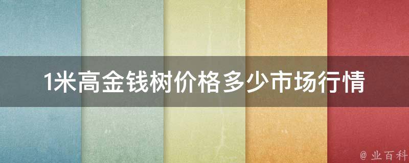 1米高金钱树**多少(市场行情及购买建议)