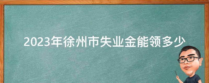 2023年徐州市失业金能领多少_如何计算及申领流程