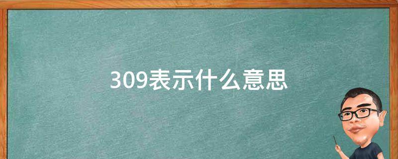 309表示什么意思 