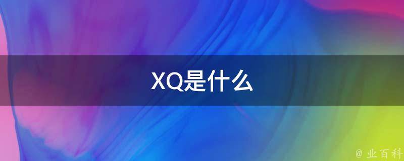 XQ是什么 