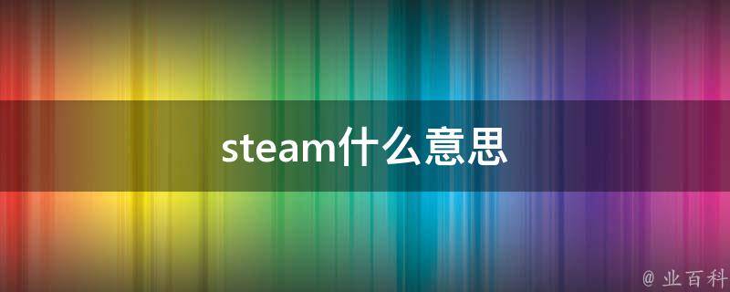 steam什么意思 