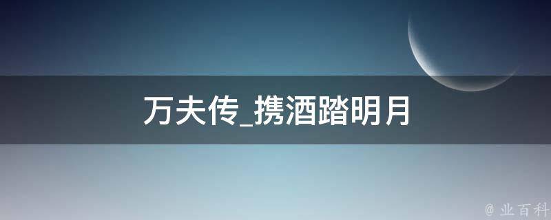 万夫传