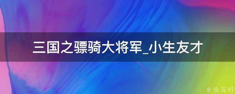 三国之骠骑大将军