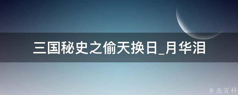 三国秘史之偷天换日