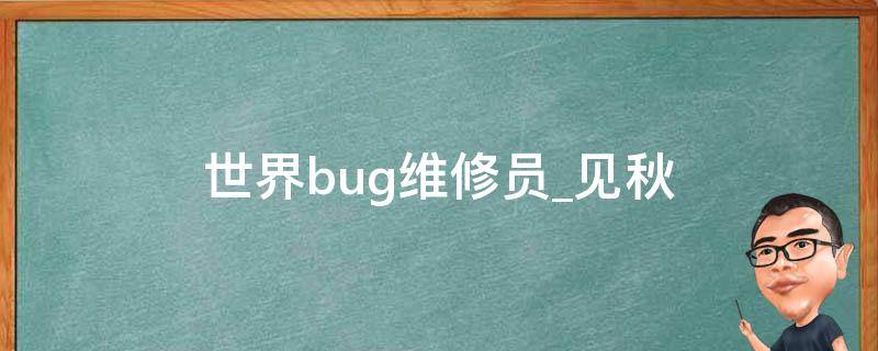 世界bug维修员