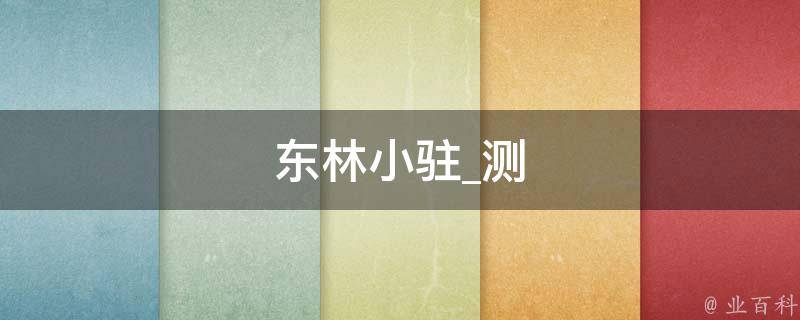 东林小驻