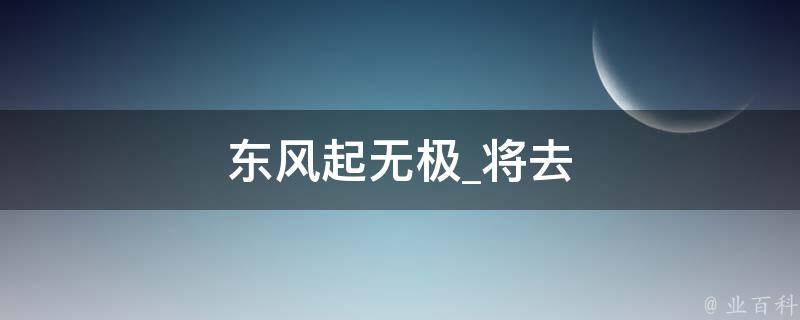 东风起无极