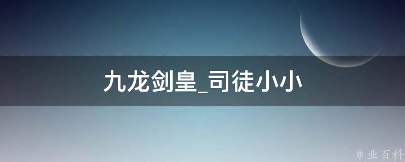 九龙剑皇