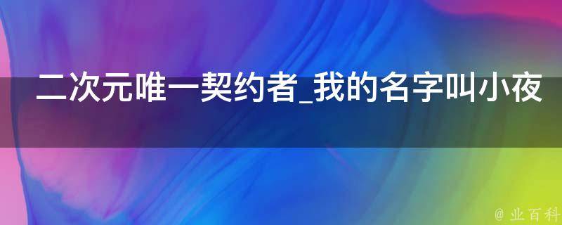 二次元唯一契约者