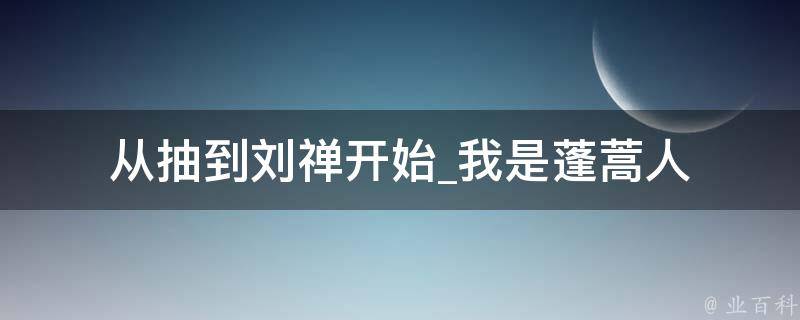 从抽到刘禅开始