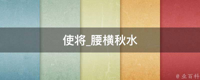 使将