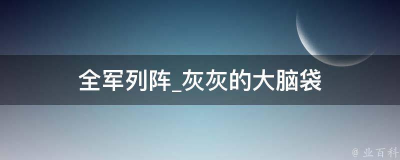 全军列阵