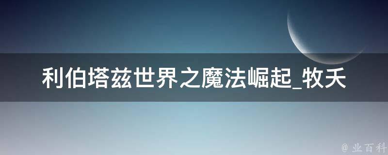 利伯塔兹世界之魔法崛起