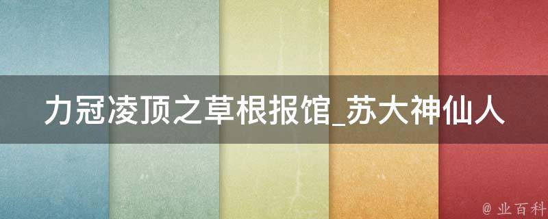 力冠凌顶之草根报馆