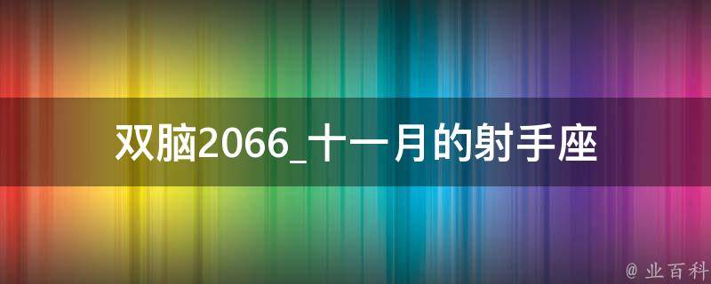 双脑2066