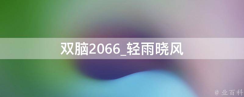 双脑2066