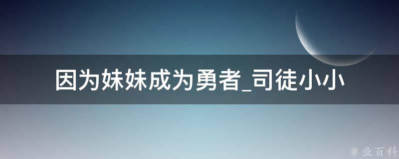 因为妹妹成为勇者