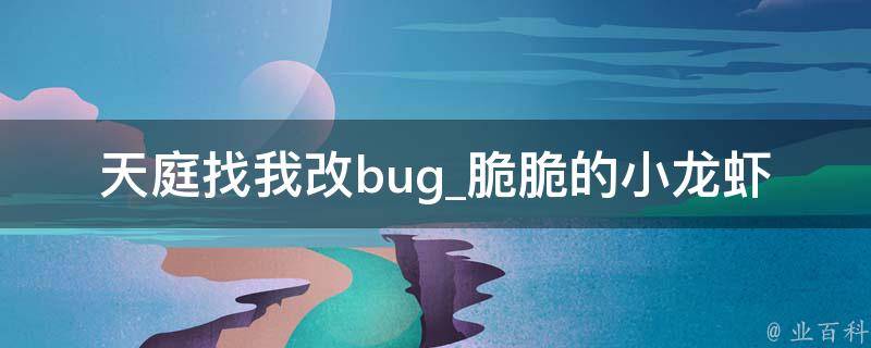 天庭找我改bug