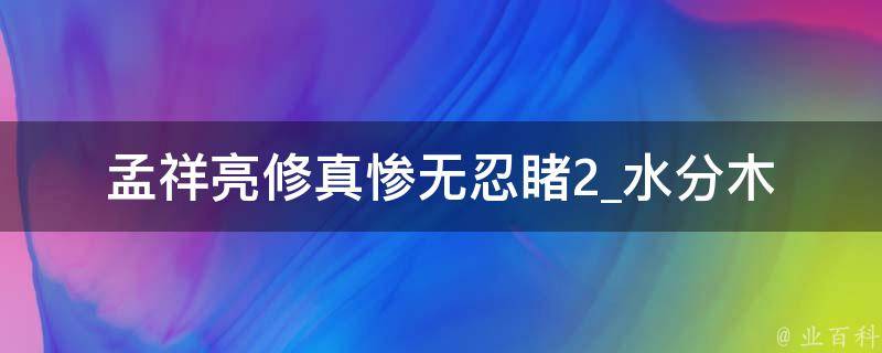 孟祥亮修真惨无忍睹2