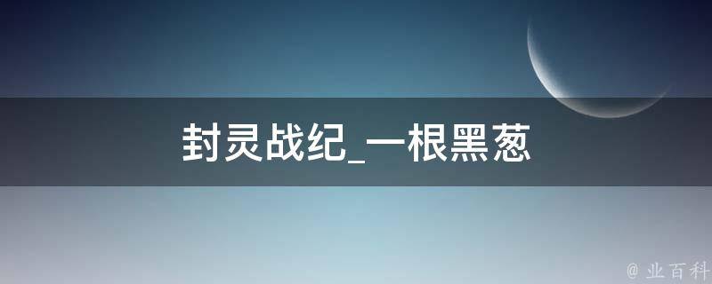 封灵战纪