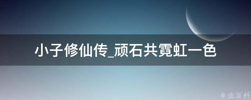 小子修仙传