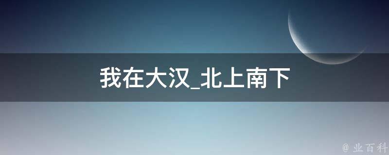 我在大汉