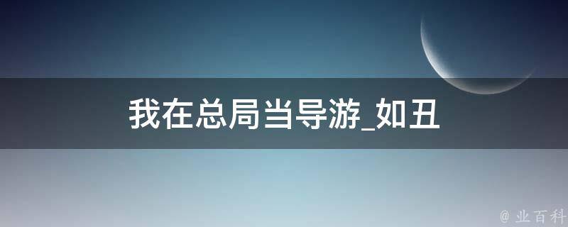 我在总局当导游