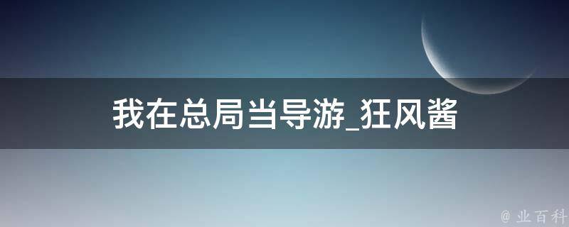 我在总局当导游