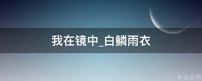 我在镜中