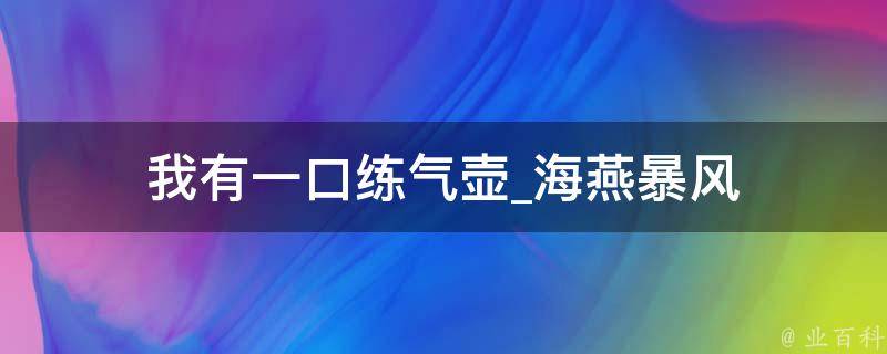 我有一口练气壶