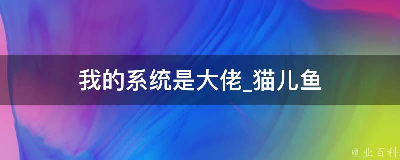 我的系统是大佬