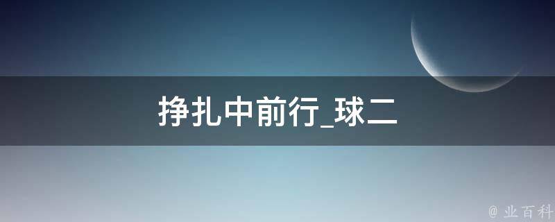 挣扎中前行