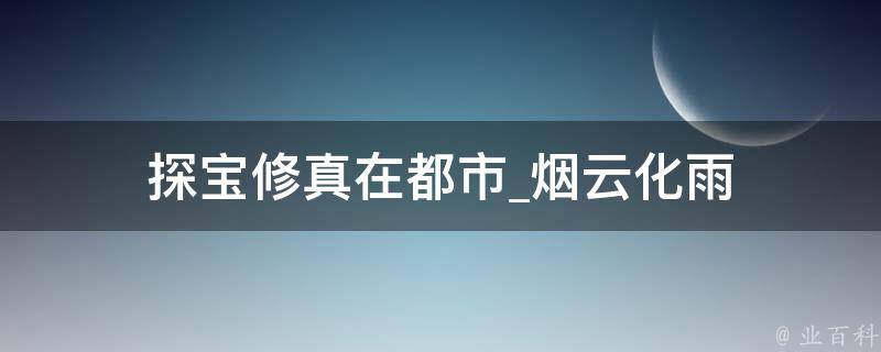 探宝修真在都市