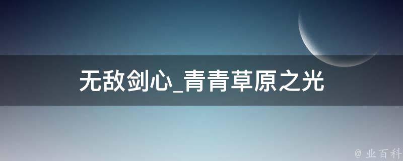 无敌剑心