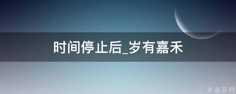 时间停止后