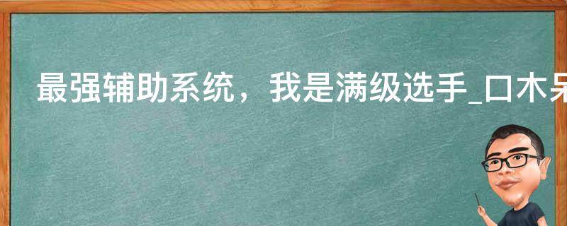 最强辅助系统，我是满级选手