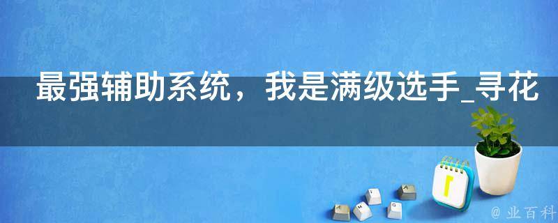 最强辅助系统，我是满级选手