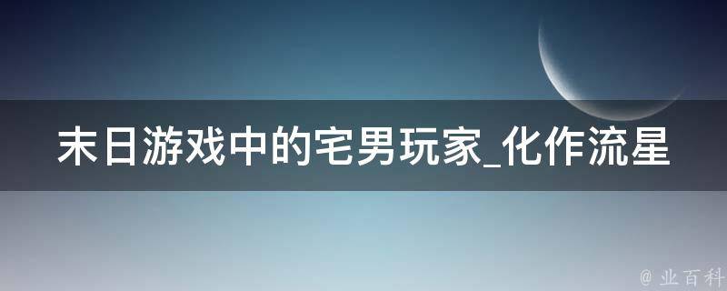 末日游戏中的宅男玩家