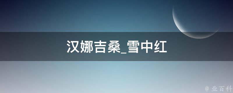 汉娜吉桑