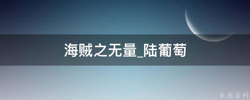 海贼之无量