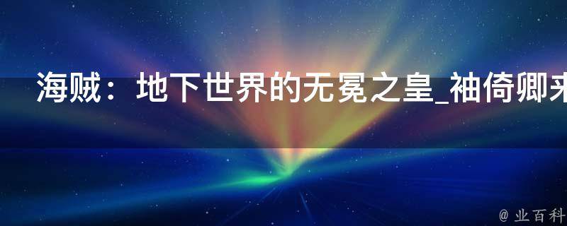 海贼：地下世界的无冕之皇