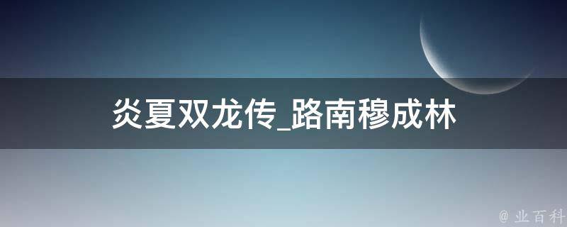 炎夏双龙传