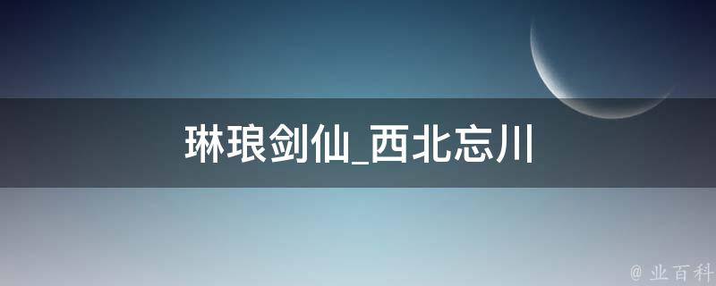 琳琅剑仙