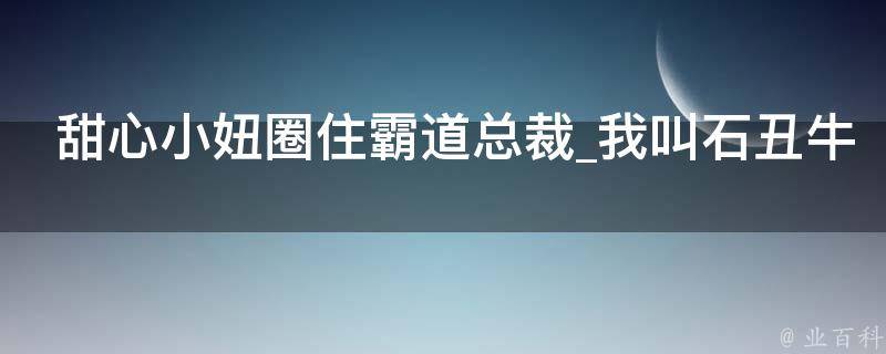 甜心小妞圈住霸道总裁