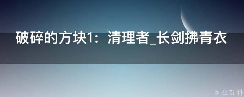 破碎的方块1：清理者