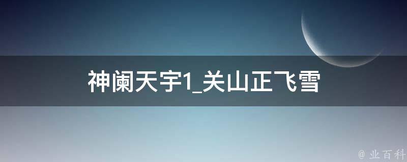 神阑天宇1