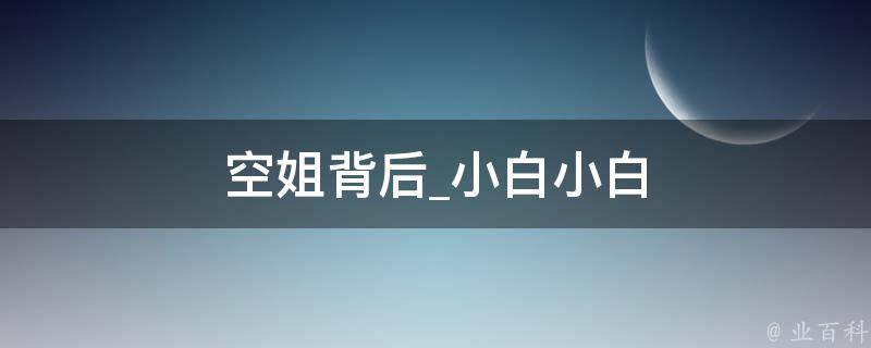 空姐背后